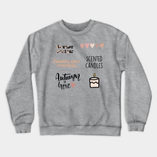 Fall/Autumn Themed Sticker Pack Crewneck Sweatshirt